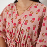 Mauve butta cotton kaftan
