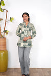 Forest green viscose short kurti