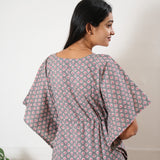 Grey butta cotton kaftan