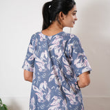Powder blue cotton lounge sleep wear