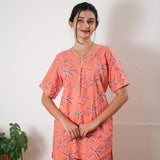 Peach  cotton lounge sleep wear
