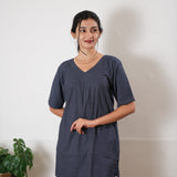 Navy checks cotton lounge sleep wear