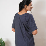 Navy checks cotton lounge sleep wear