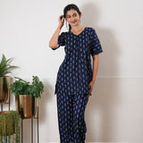 Navy arrow cotton lounge sleep wear