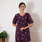 Violet cotton lounge sleep wear