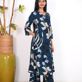 Midnight blue viscose co-ord set