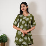 Olive cotton lounge sleep wear