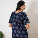 Navy jasmine cotton lounge sleep wear