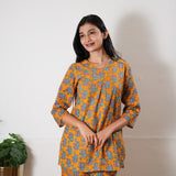 Orange elephant cotton lounge sleep wear