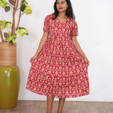 Ruby katha cotton midi dress