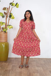 Ruby katha cotton midi dress