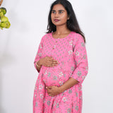 Flamingo pink maternity nursing wear