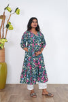 Hunter green fern maternity nursing wear