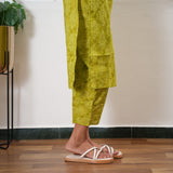 Lemonade round neck cotton co-ords set
