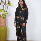 Onyx cotton night suit