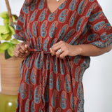 Sindoor cotton kaftan