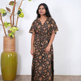 Onyx cotton kaftan