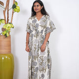 Off white cotton kaftan
