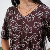 Chocolate brown cotton lounge sleep wear