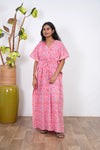 Baby rose cotton kaftan
