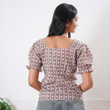 Pink roses button down cotton top