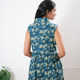 Maldives cotton button down shirt midi dress