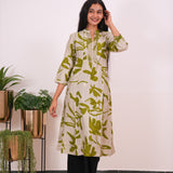 Lemonade mandarin anarkali kurti