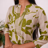 Lemonade mandarin anarkali kurti