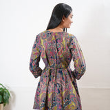 Multicoloured v neck cotton co-ords set