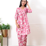 Mauve cotton maternity nursing Comfies