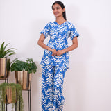 Indigo cotton sleep wear