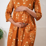 Mustard butta cotton maternity nursing Comfies