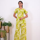 Lime cotton sleep wear