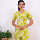 Lime cotton sleep wear