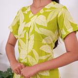 Lime cotton sleep wear