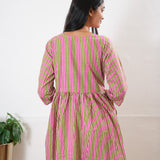 Pink stripes cotton maternity nursing Comfies
