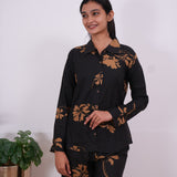 Onyx cotton night suit