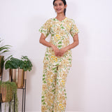 Beige cotton sleep wear