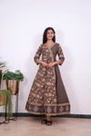 Brown cotton long gown