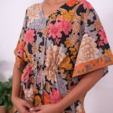 Multicoloured cotton kaftan