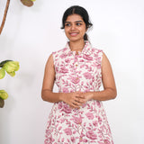 Baby rose cotton shirt dress