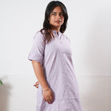 Lavender stripes cotton co-ord set