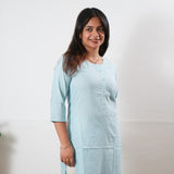 Baby blue cotton co-ord set