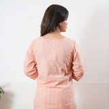 Peach cotton co-ord set