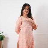 Peach cotton co-ord set