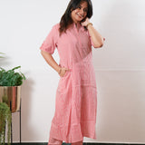 Red stripes cotton co-ord set