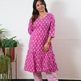 Rani pink cotton co-ords set