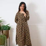 Navy and brown cotton co-ords set