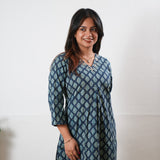 Indigo and blue cotton co-ords set