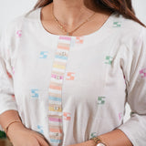 White cotton co-ord set